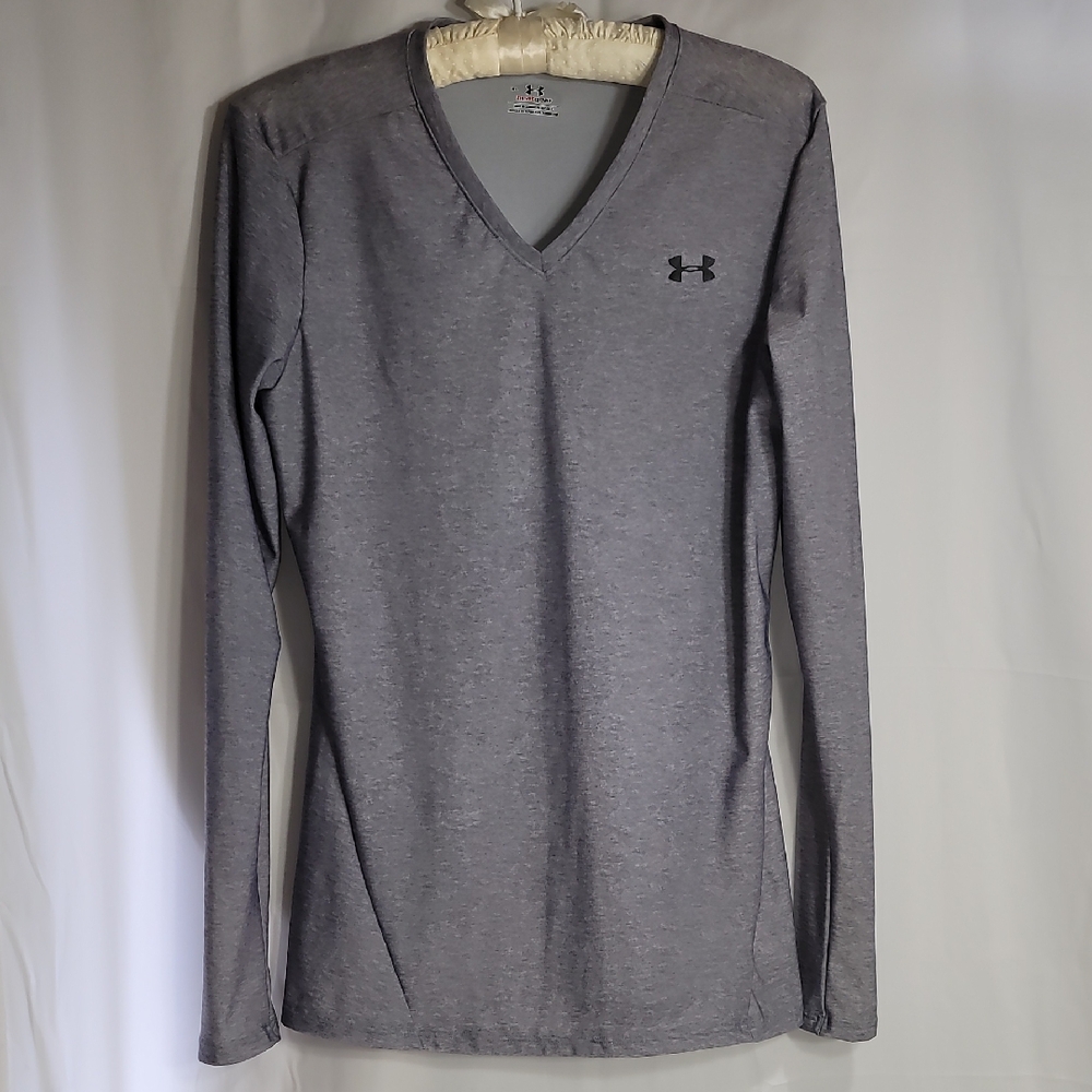 Under Armour Gray Long Sleeve Fitted Tee
